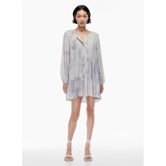 Wilfred | NWT Barossa Dress Size Small Dusky Grn/Granite Blue Aritzia - Picture 2 of 8